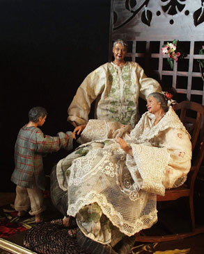 Respecting the Elders is one of the series of tableaus representing the traditions and values of the Filipino culture.