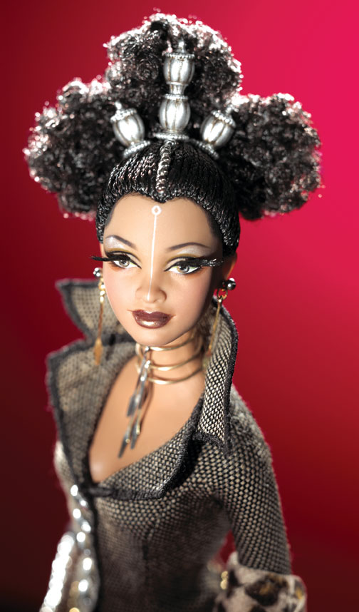 “Tatu Barbie” is the third doll in the Treasures of Africa Collection. She is available through Barbie Collectibles by Mail. Visit the official Web site: www.BarbieCollectibles.com.
