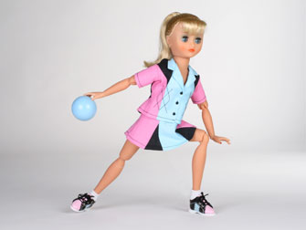 Rini in Bowling Fun enjoys the sport so popular during the decade she represents. An active girl, some of Rini’s other hobbies are traveling, ballet dancing and shopping.