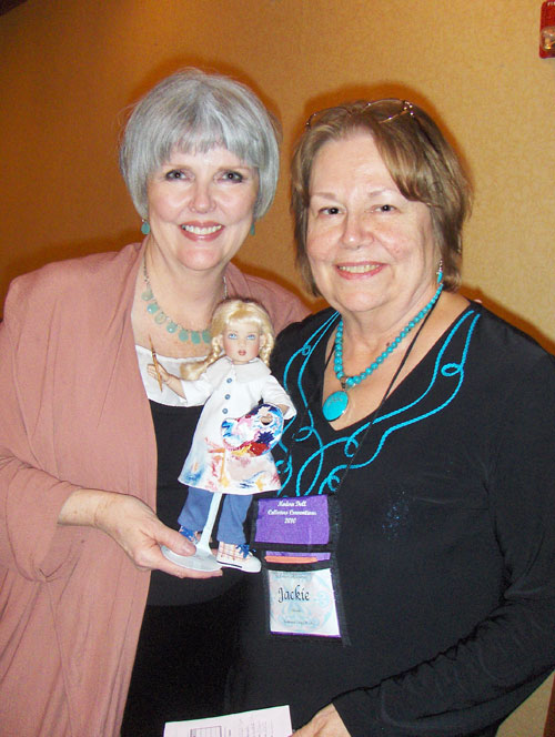 Helen Kish and collector Jackie Obinski at the event Kish held at the 2010 MDCC.