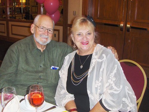 The MDCC convention services coordinator and manufacturers’ liaison, Billie Stevens, at the 2010 convention with husband Bob. 