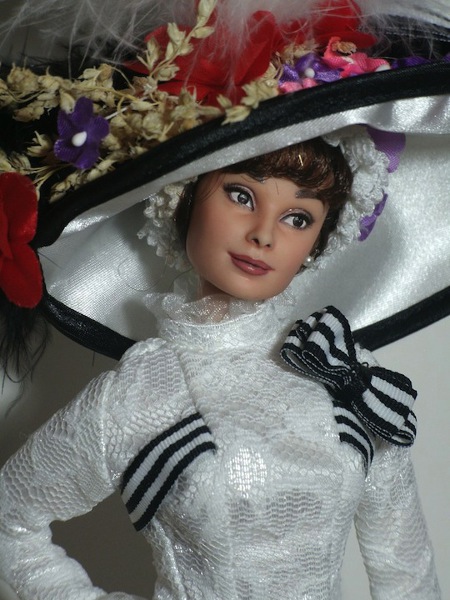 audrey hepburn my fair lady ooak doll by lulemee-d6m88r5