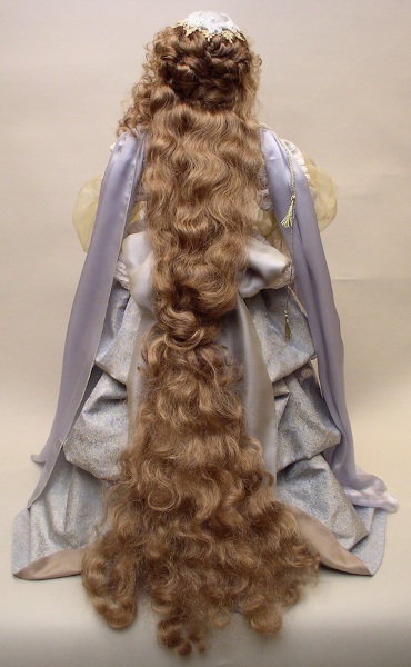 Rapunzel shows off her long, flowing hair.