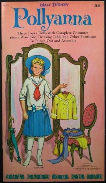Pollyanna’s paper doll book gave her a wide array of clothing and accessories.