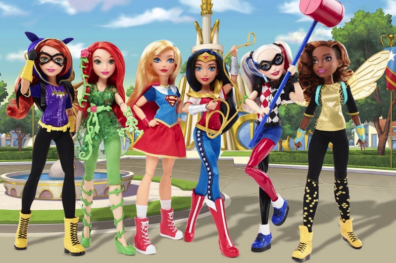 Mattel’s DC Superheroes ready for action.