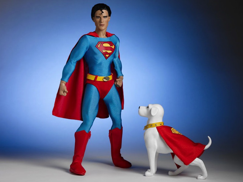 Superman and his superdog, Krypto, from Tonner Dolls.