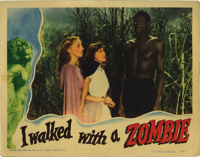 The lobby card for Val Lewton’s “I Walked with a Zombie”