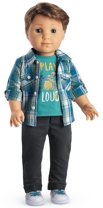 Logan is American Girl’s first boy doll, a historic event.