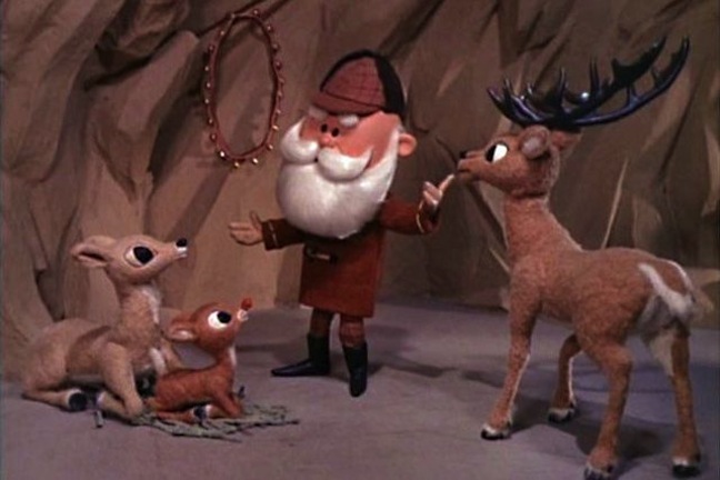 Rudolph’s parents, primarily his dad, try to curry favor with Santa.