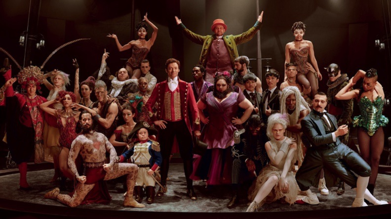 The cast of "The Greatest Showman"
