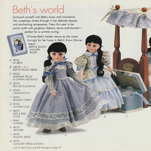 Alexander Beth Doll from Little Women Journal Series