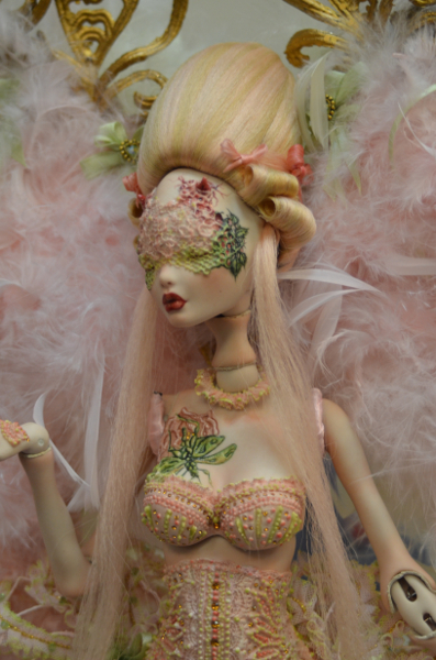 Attending the Quinlans’ convention and sale allows collectors to see world-class artistry, such as this Briar Rose doll by artist Rafael Nuri, with a price tag of $50,000, at the Helen Bullard Award for Excellence Judging & Sale.