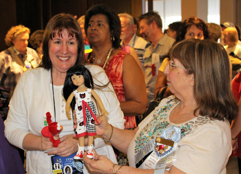 UFDC president Loretta Nardone with Kim McIntyre at the 2017 annual convention in Orlando, Fla.