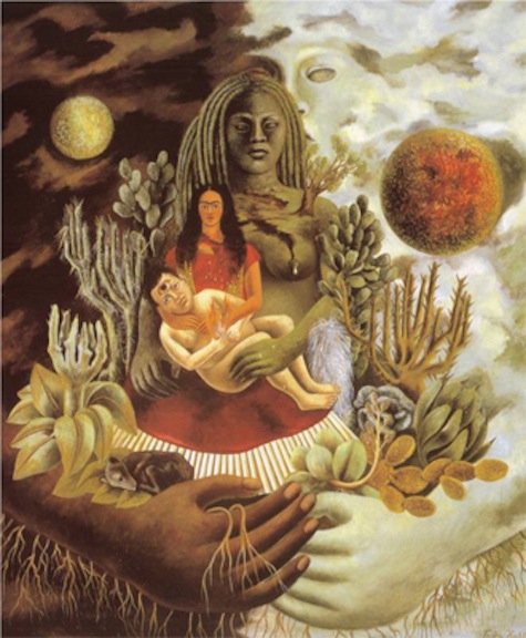 Frida Kahlo's painting "The Love Embrace of the Universe"