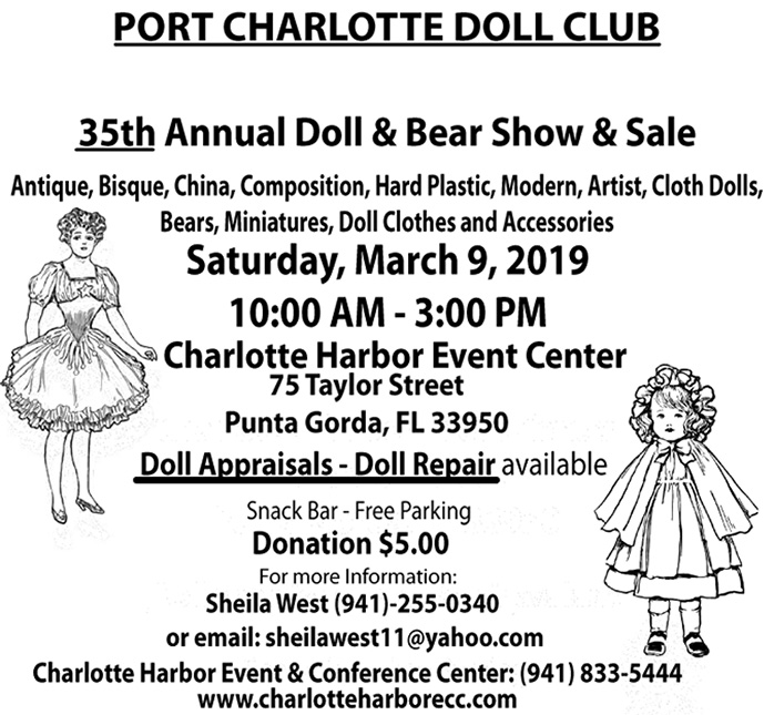 Port Charlotte Florida 35th Annual Doll & Bear Show & Sale 2019