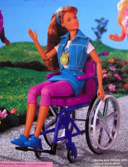 1996 Becky doll in wheelchair
