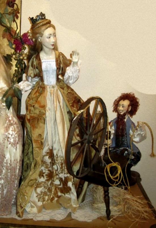 Renee Goldberg said she is proud to carry dolls such as Lucia and Judith Friedericy’s Rumpelstiltskin, a wax-over-porcelain OOAK, at Best Friends Collectibles.