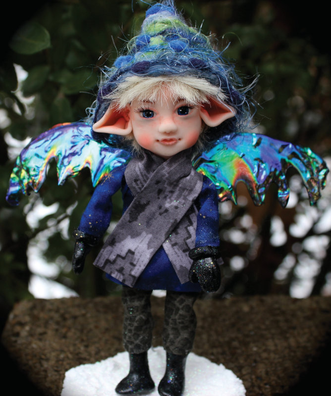 Fin is a 5.5-inch fairy that can be gently posed.