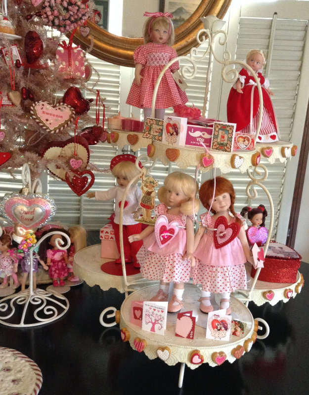 Mary Eaton: “Kish and Maciak dolls celebrate Valentine’s Day.”