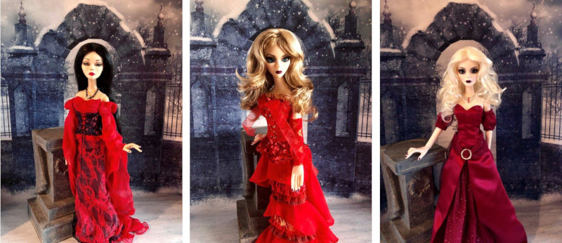 MINT NO BOX Evangeline Ghastly  COLD TOE PUMPS for resin & hp dolls 