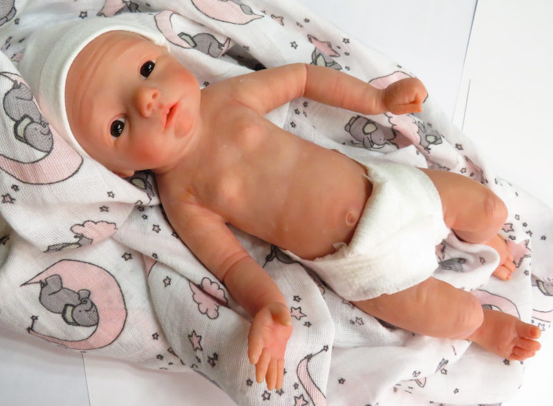 Clair is a new baby sculpt by Moulton which will be reproduced in silicone.