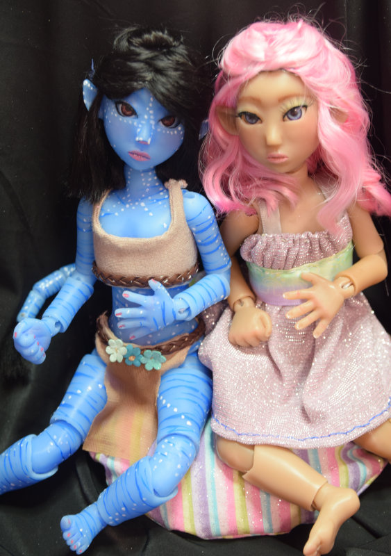 Alixie, 10 inches, will be available in both Caucasian and blue skin tones, with the option of a tail.