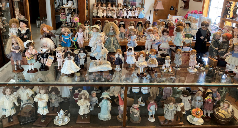 Dolls from the late Dianna Effner's collection