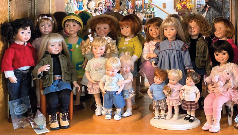 Dolls from the late Dianna Effner's collection