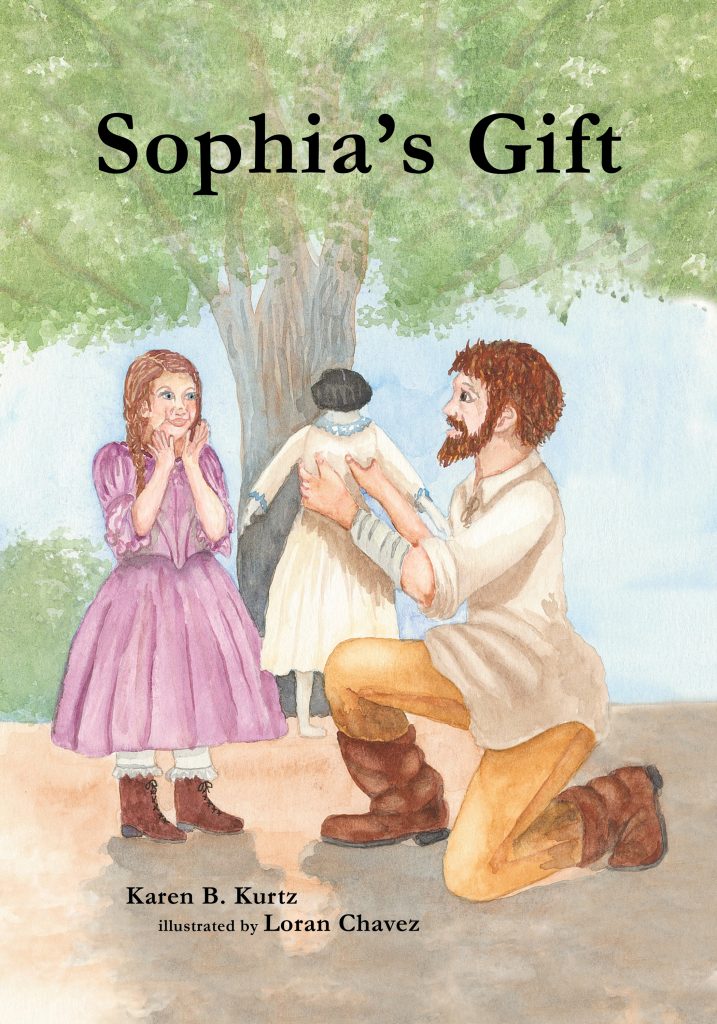 Front cover of "Sophia's Gift" by Karen B. Kurtz, illustrated by Loran Chavez