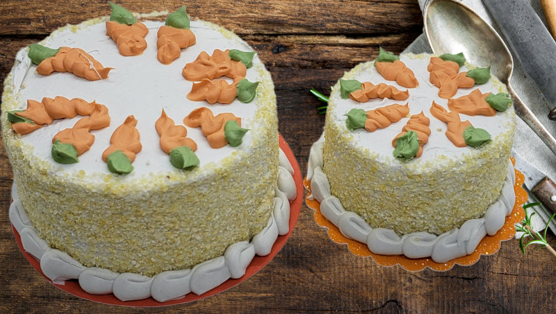 Miniature carrot cakes by Chef Gina's