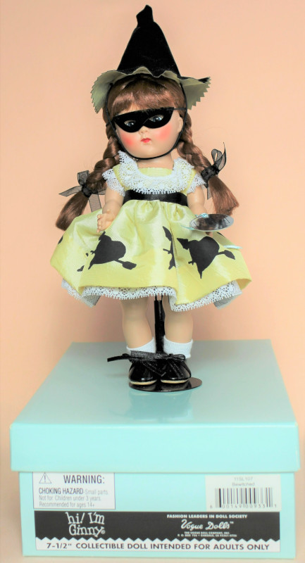 Karen Kurtz: “Vogue Ginny Bewitched (8 inches) from a limited edition of 350, mint in box, 2011. Bewitched was inspired by the illustrations of Margaret Evans Price, the famous artist, children’s book author, and founder of Fisher-Price toys."