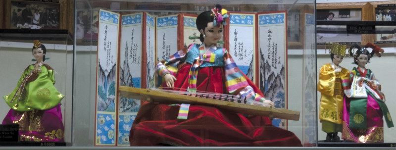 Korean dolls in the same California museum.