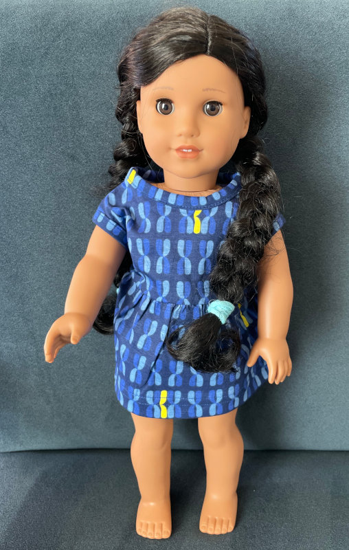 World Down Syndrome Day doll dress.