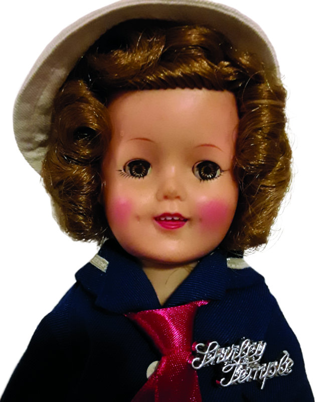 closeup of Ideal Shirley Temple doll