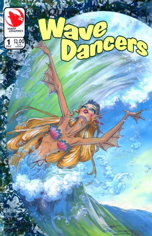 The cover of ElfQuest: WaveDancers #1, painted by Jozef Szekeres.