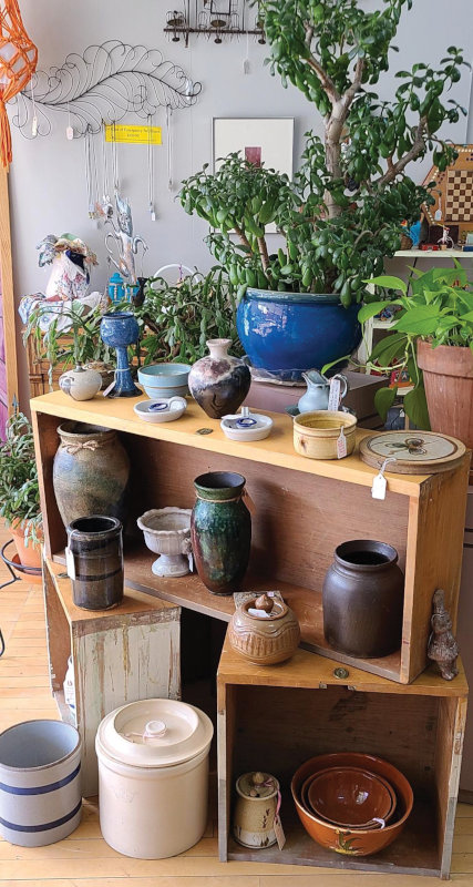 Ceramics on display at Bee Eclectic.
