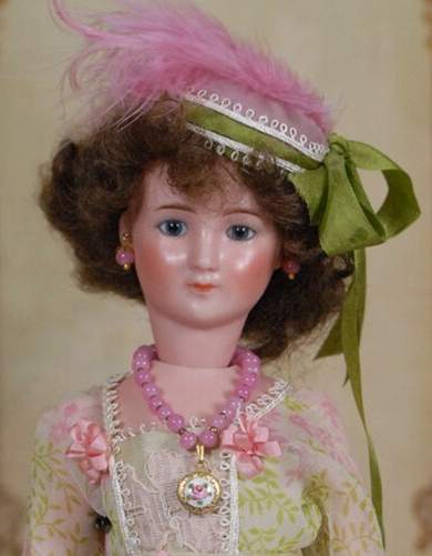 Fanny Osborne, a favorite to sew for today, is a reproduction of the 1469 Simon and Halbig German lady doll of the 1920s. Image courtesy of the Carmel Doll Shop Boutique