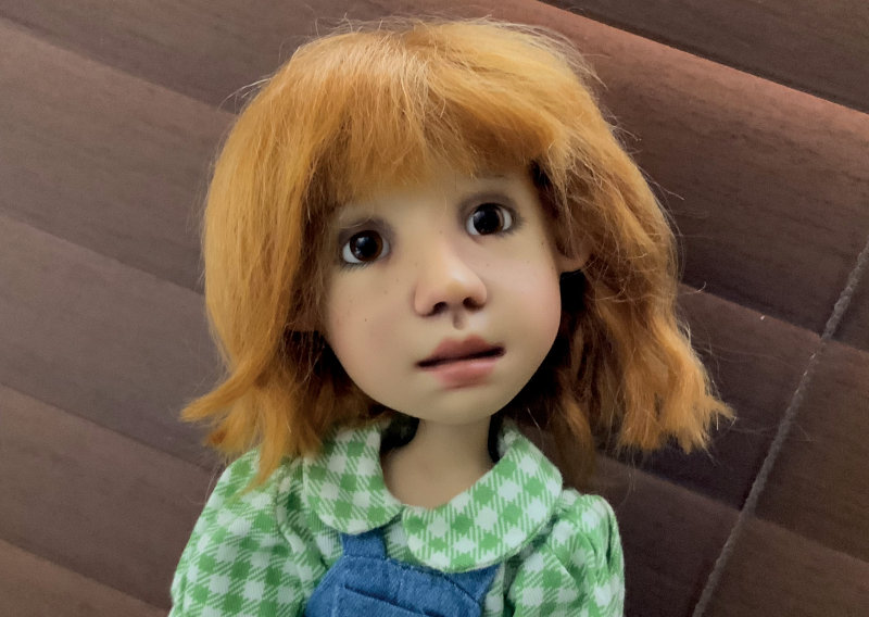 The Ginger doll is extremely special to Lowe. While she spent time with her hospitalized mother, they talked about her mom’s sister, the inspiration for Ginger. Her mother gave input on the costuming and the design of the doll.