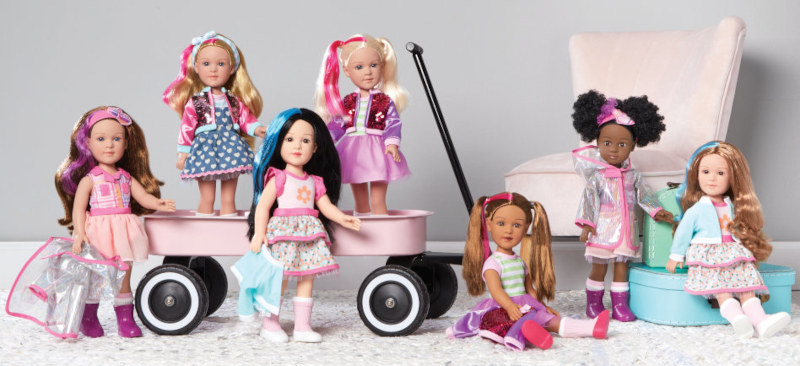 Madame Alexander’s Kindness Club 14-inch dolls are girls dedicated to making the world a kinder, happier place for all. These dolls are available in a variety of diverse styles so every doll lover can join the Club!