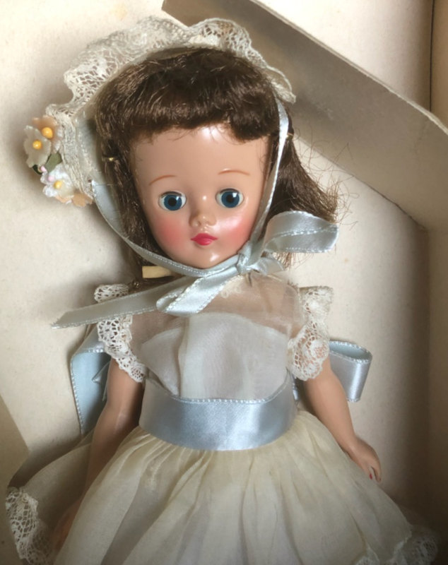 Closeup of brunette Jill doll