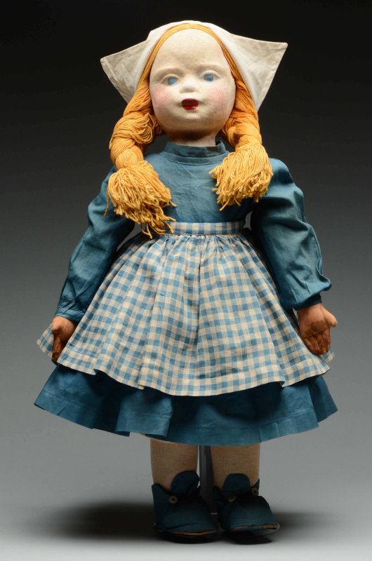 Milwaukee WPA Dutch Girl 22-inch doll, all original. Photo courtesy of Morphy Auctions