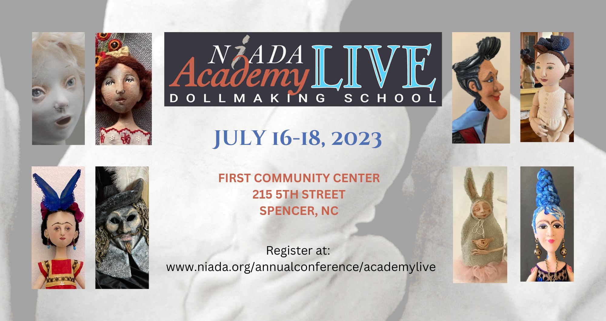 2023 National Institute of American Doll Artists - NIADA Academy LIVE Dollmaking School