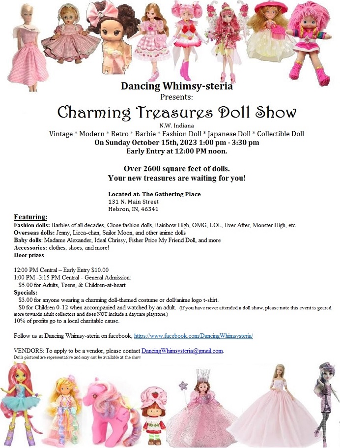 Charming Treasures Doll Show presented by Dancing Whimsy-steria