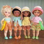 A Nod to Nostalgia: Vintage Styling and Pre-Loved Fabrics Distinguish Virginia Lee’s Darling Dolls