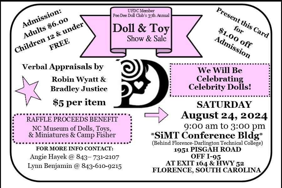 Pee Dee Doll Club's 37th Annual Doll & Toy Show and Sale