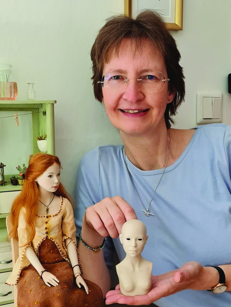 sabine vogel with her dolls