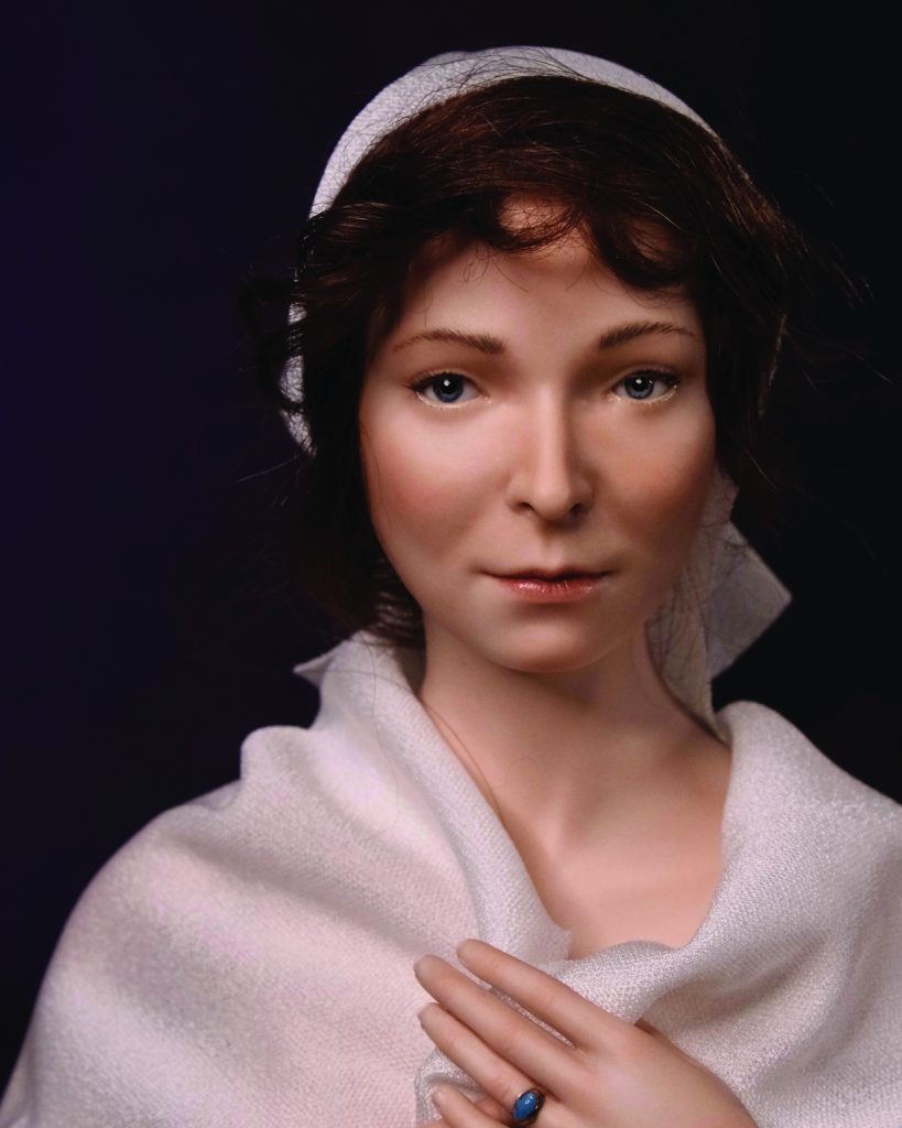 Sabine Vogel sculpted Jane Austen doll