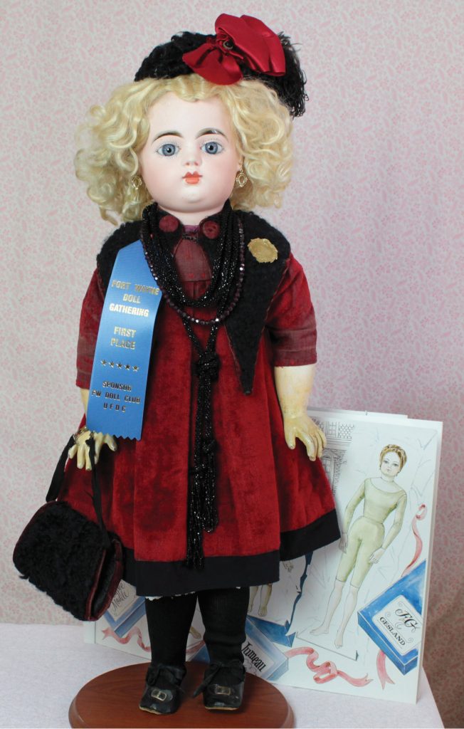 doll in red dress