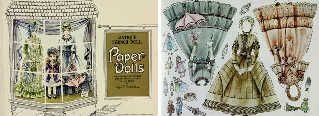 paper dolls in regency french style