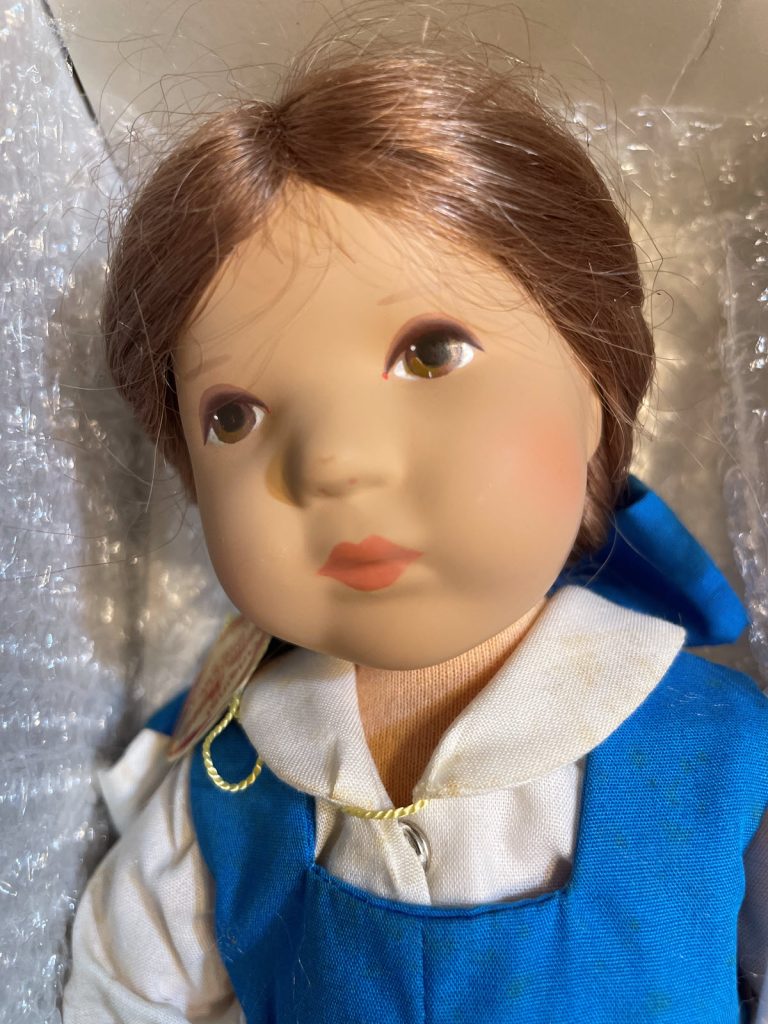 close up of Belle collectible doll
